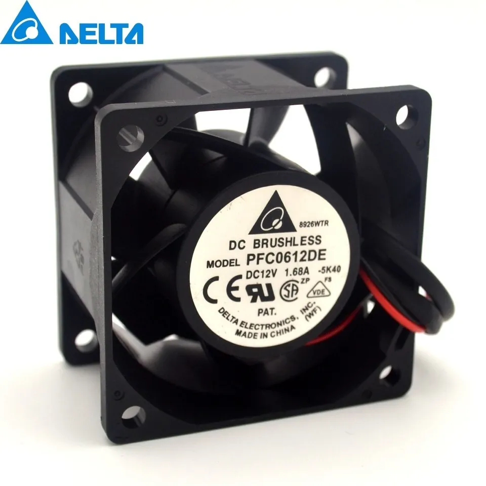 Ventilador de refrigeración de alta velocidad, accesorio para Delta PFC0612DE, 12V, 1.68A, 6038, 6CM, 60MM, 60x60x38mm
