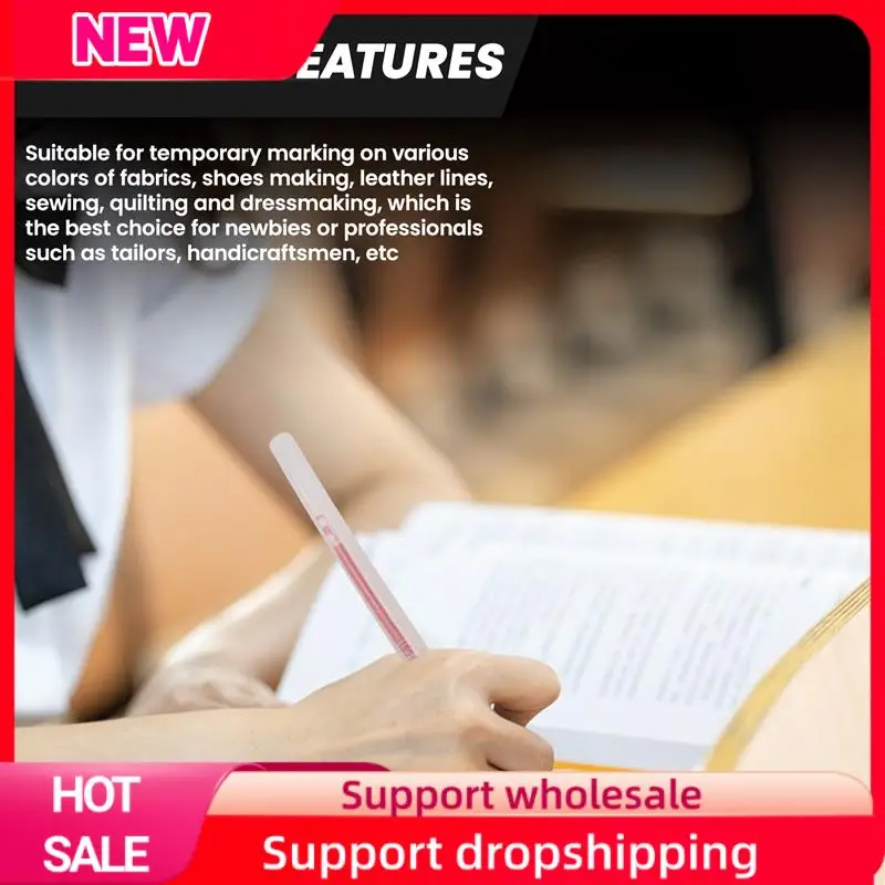 Bolígrafos borrables con calor Superior, bolígrafos que desaparecen de alta temperatura, rotuladores de tela con 20 recambios de bolígrafos borrables para cuero, vernis - imagen 5
