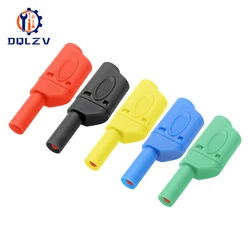 Conector Banana 4 mm sin soldadura apilable para multímetro