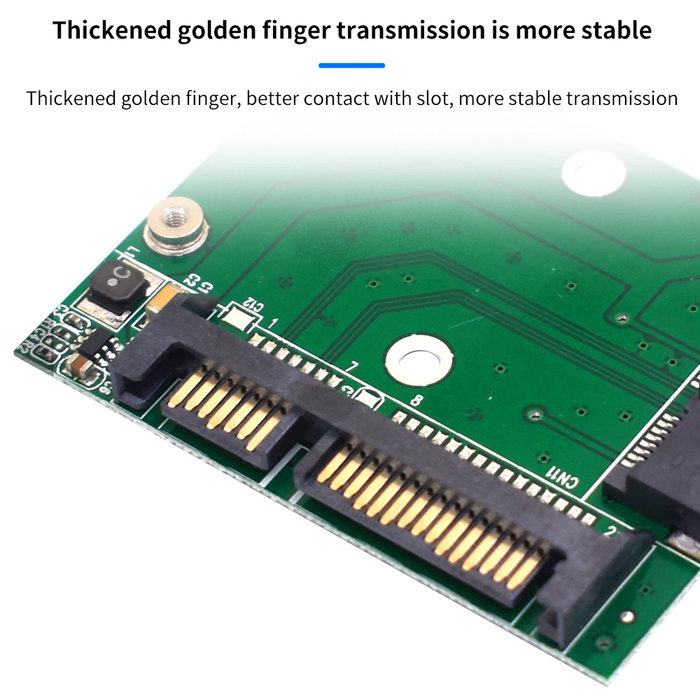 TISHRIC M.2 MSATA SSD a 2,5 adaptador SATA M2 Mini PCI SSD convertidor placa de módulo de tarjeta elevadora para PC portátil agregar en tarjeta de hasta 6Gps - imagen 5