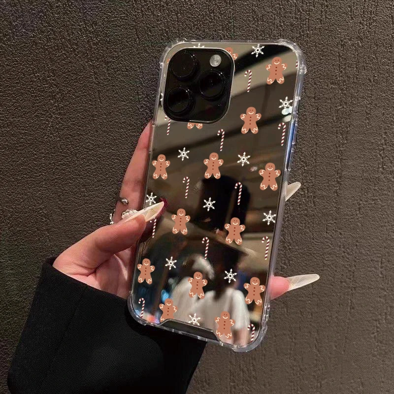 Funda acrílica con espejo de galleta navideña para Samsung Galaxy A06 A14 A23 A36 A52 A55 S25 S24 S23 S22 S21 Ultra Plus FE - imagen 5
