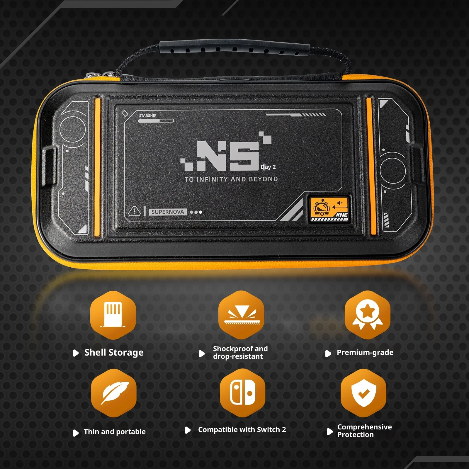 Bolsa de almacenamiento IINE para Nintendo Switch2, bolsa de almacenamiento de carcasa dura, portátil, anticaída, a prueba de golpes, NS2 SWITCH2, accesorios para juegos, regalo - imagen 2