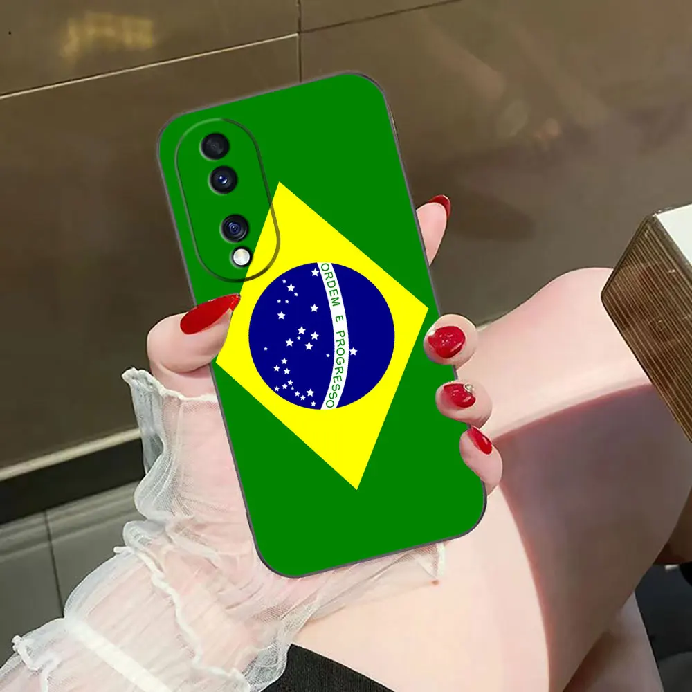 Funda de teléfono con bandera brasileña de Brasil para HUAWEI NOVA Y70 3I 7I 8I 9SE P30 Y9 HONOR 8X 9X 20 90 X5 X6B X7A X7B X8B X9 X9B X9A - imagen 5