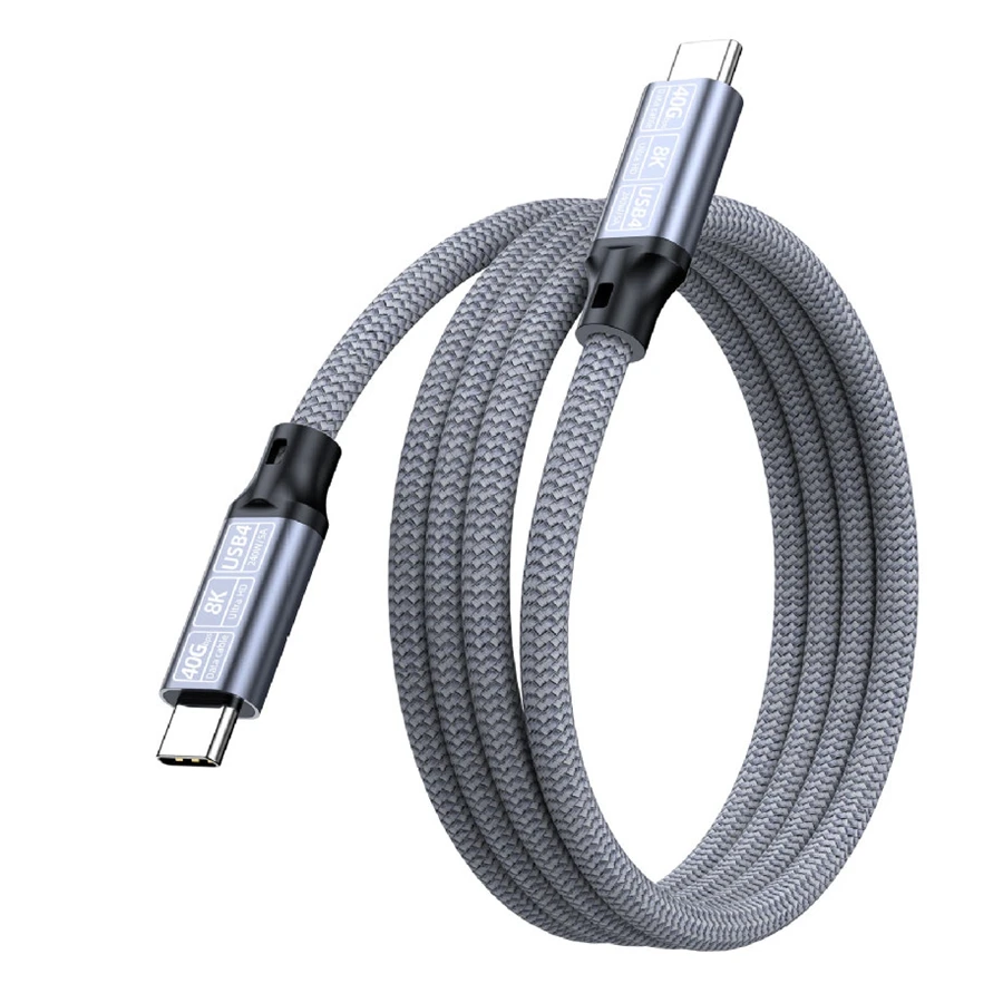 Cable USB 4 de 2m, 40Gbps, GEN3, USB C a USB C, Cable de 240W, carga rápida, 8K @ 60Hz, vídeo grafeno, Compatible con portátil Thunderbolt 3/4 - imagen 4