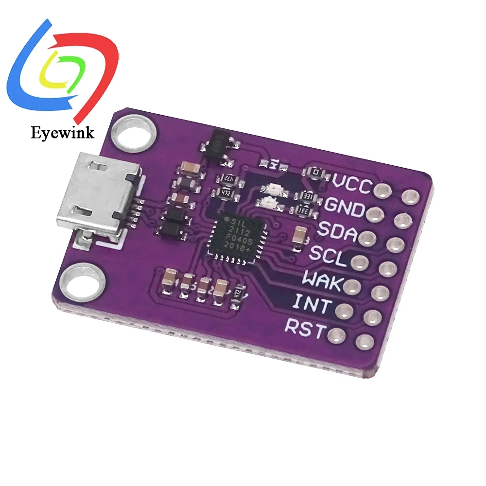 Placa de depuración Micro USB CP2112, módulo de comunicación USB a SMBus I2C para Arduino - imagen 3