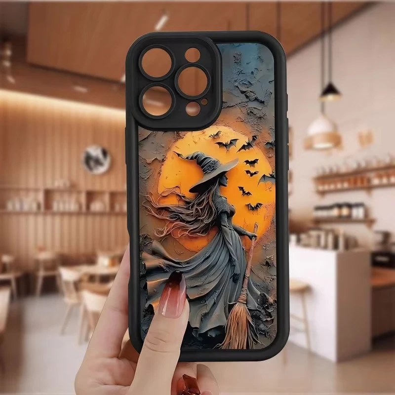 Funda Dark Bat Witch para Samsung Galaxy A53 A50 A50S A36 5G A35 A34 A33 A32 A30 A26 A24 A23 A22 A20 A16 A15 A14 A13 4G contraportada - imagen 5