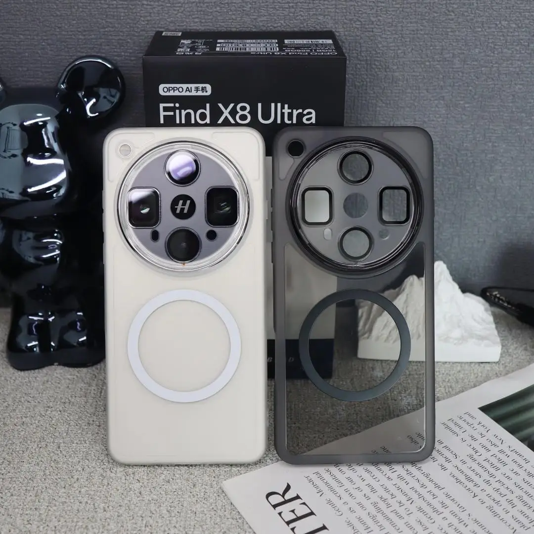 Para OPPO Find X8 Ultra Reno 14F 13F 14 13 Pro Funda de silicona suave Magsafe imán lente protección contraportada para Find X8Pro Funda - imagen 3