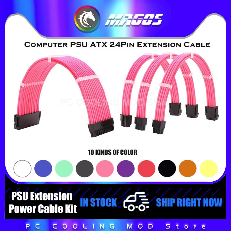 Cable Extensión ATX 8+24 Pines para Gaming