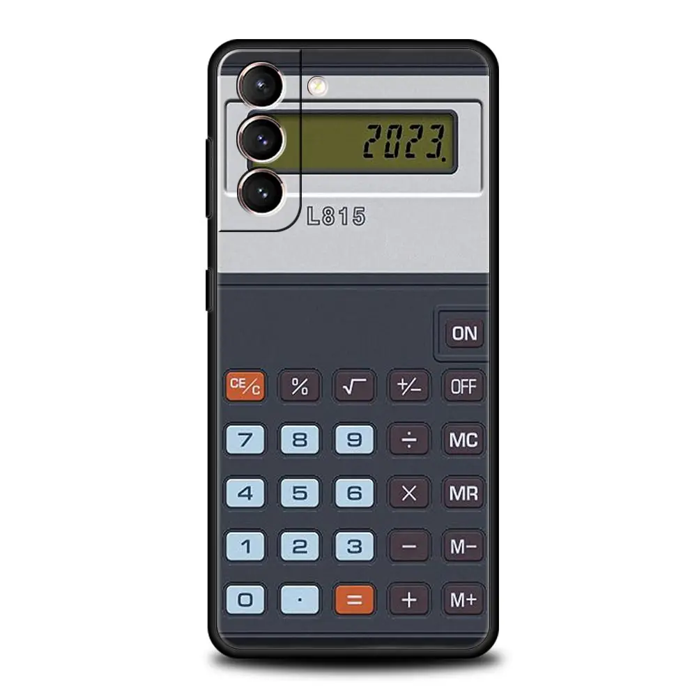Funda de teléfono con calculadora Retro para Samsung Galaxy S25 S24 S23 S22 S20 Ultra S21 FE 5G S10 Plus S10E, funda suave de TPU - imagen 2