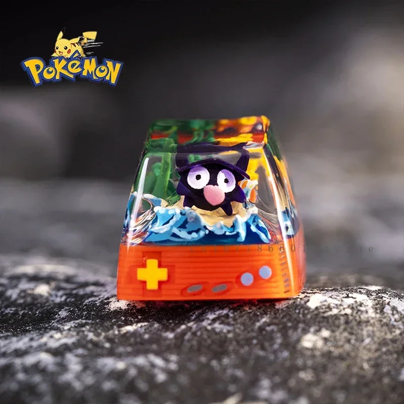 Teclas de resina Gengar de personaje de Anime de Pokémon, Micro paisaje, regalos personalizados hechos a mano, teclas de teclado mecánico - imagen 3