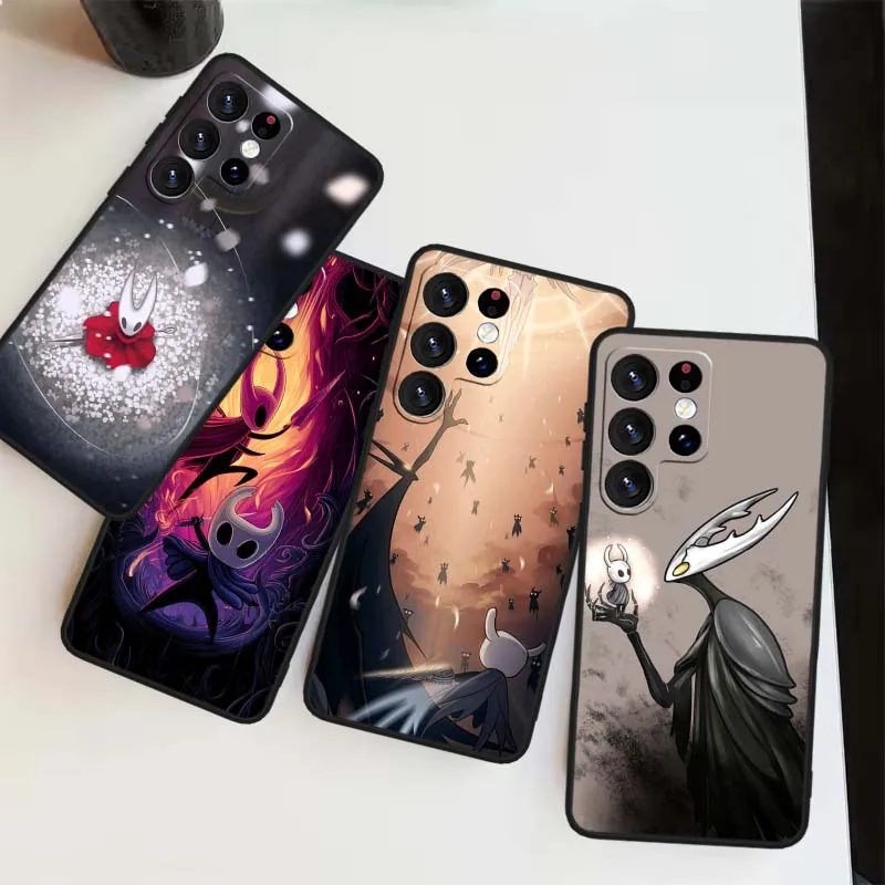 Arte de Caballero hueco para Samsung Galaxy Note 20 10 9 8 A24 A34 M13 M31 M32 M52 M62 Ultra Lite funda de teléfono negra