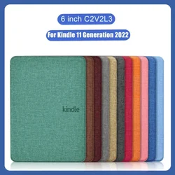 Funda magnética de cuero para Kindle 11.ª generación (2022)