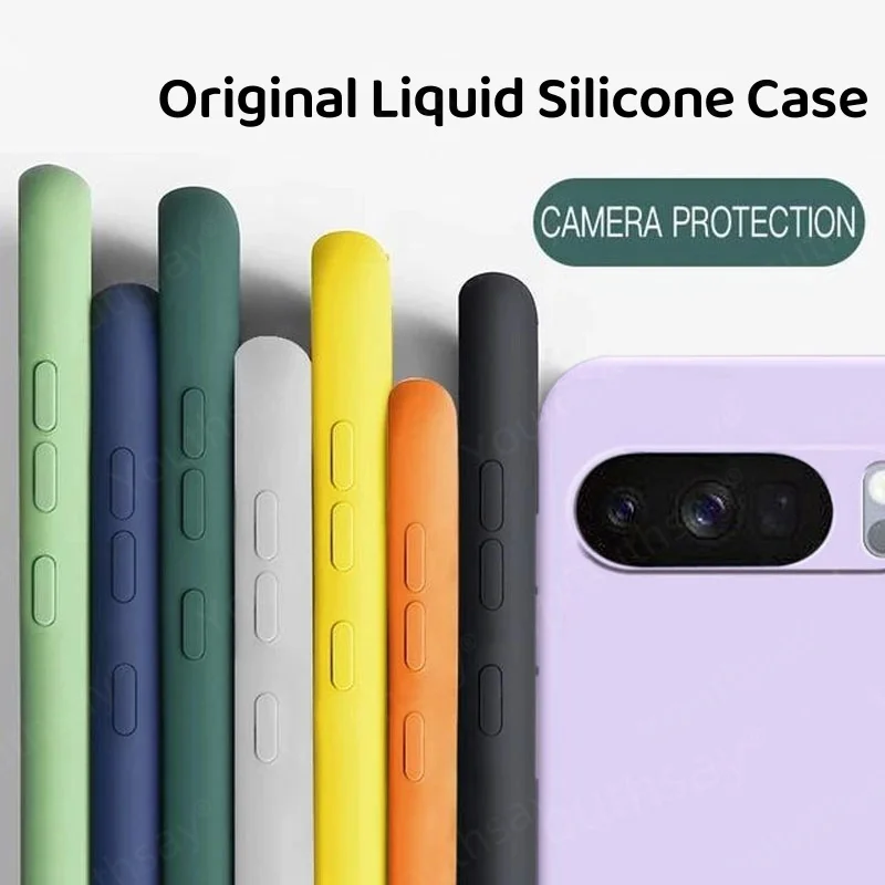 Para Google Pixel 10 Pro funda Google Pixel 10 Pro XL Fundas Coque suave Original Funda de teléfono de silicona líquida Pixel 10 Pro XL - imagen 2