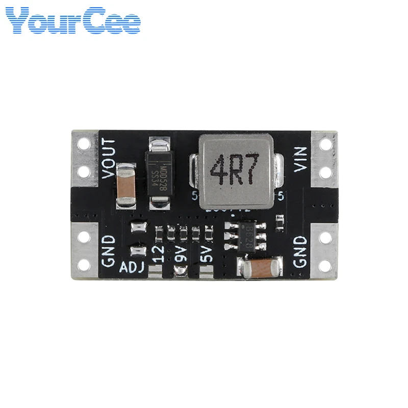 10 uds/1pc 2A Mini placa de refuerzo XL3608 2A 5V 9V 12V interruptor de DC-DC módulo de potencia de aumento PWM/PFM 2,5 V-11,5 V voltaje de entrada - imagen 4
