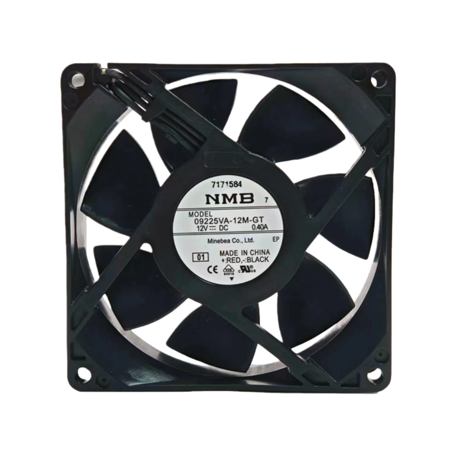 Para NMB 09225VA-12M-GT DC 12V 0.30A 92x92x25mm ventilador de refrigeración con rodamiento de bolas 4000RPM 68CFM ventilador Industrial inversor de alto flujo de aire
