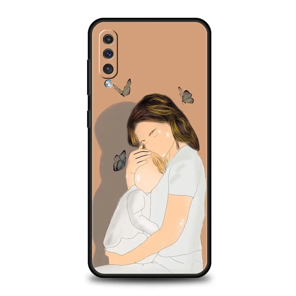 Funda de teléfono para niña, mamá, familia, Samsung A54, A52, A24, A14, A50, A72, A70, A30, A40, A20S, A20E, A02S, A12, A22, A34, A42, A32, 5G, A04s - imagen 4