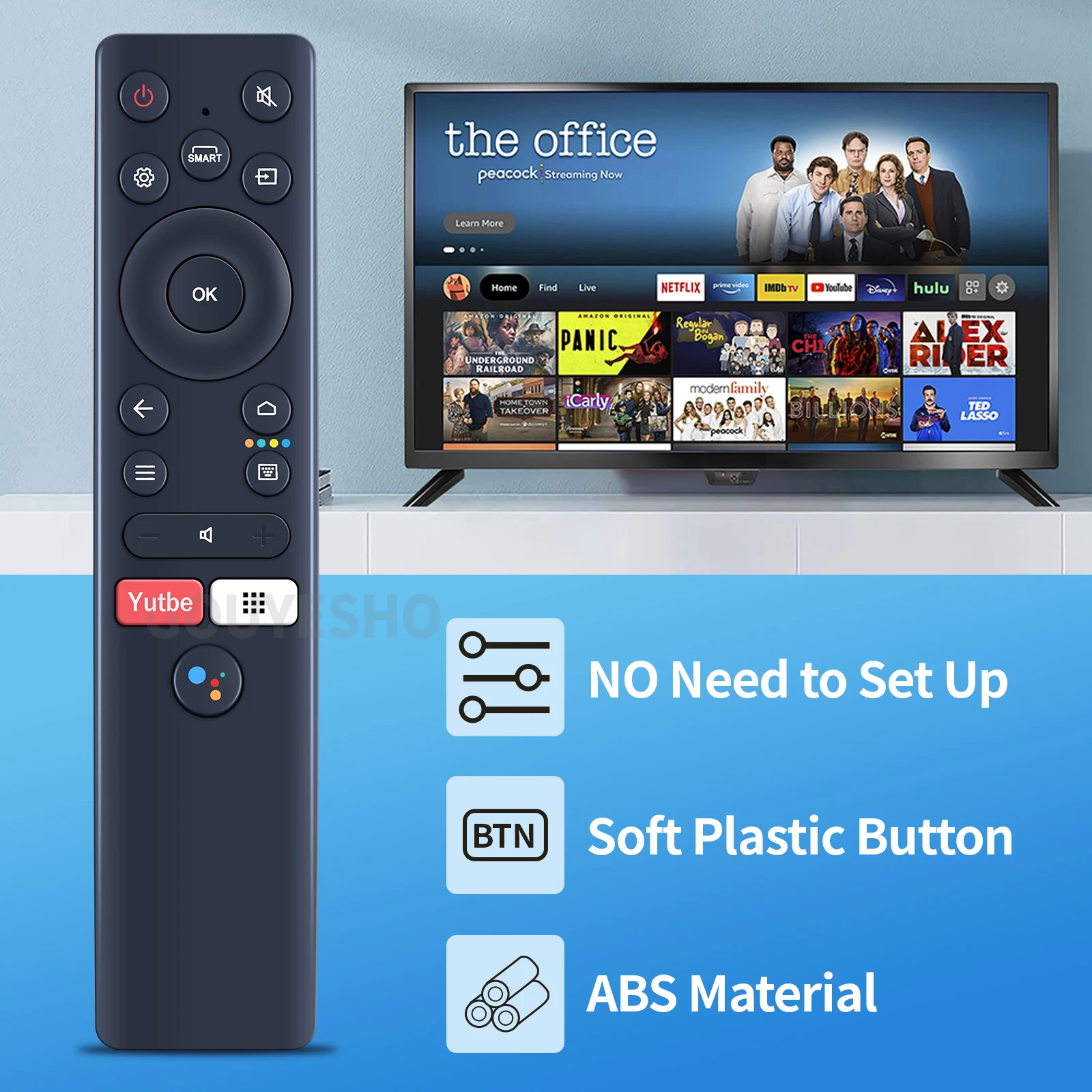 Nuevo Control remoto por voz para Thomson Casper TCL TV RC890 MC-1 06-589W19-TY02XS - imagen 3