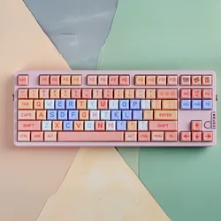 JCM Kit de Teclas Mecánicas Rosas PBT Perfil XDA para Cherry MX