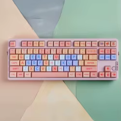 Kit Teclas Mecánicas JCM Rosas 121 Unidades – Perfil XDA PBT Dye-Sub Compatible Cherry MX