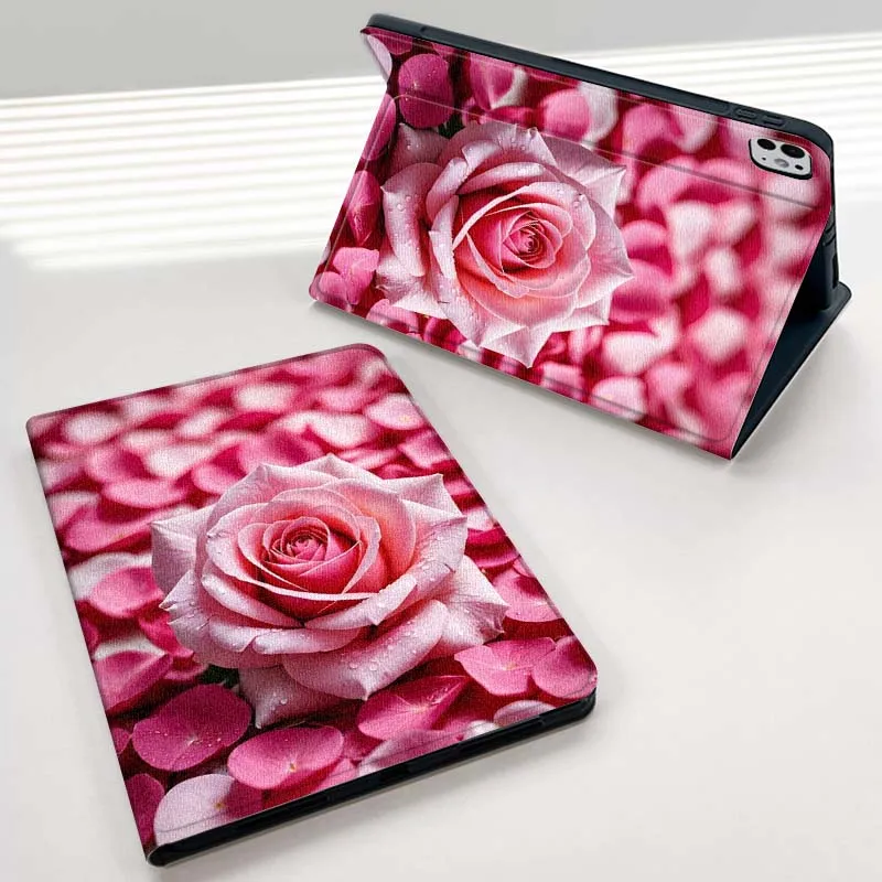 Funda rosa de moda para iPad Pro Air 2 3 4 5 6th 7th 11th Gen 10,2 9,7 11 10,5 10,9 12,9 funda para tableta de 13 pulgadas