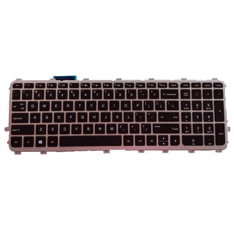 Teclado con marco plateado para portátil HP ENVY 15-J 17-J 720244-001 711505-001 6037B0093301 V140626AS2, novedad - imagen 3