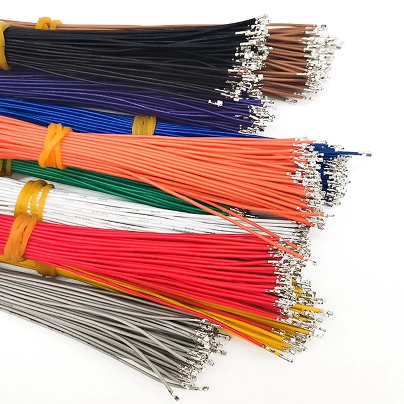 100 Uds JST SH1.0 1,0 MM Terminal Cable electrónico Terminal de prensado sin carcasa 28AWG cabezal simple/doble 100/200/300/500MM