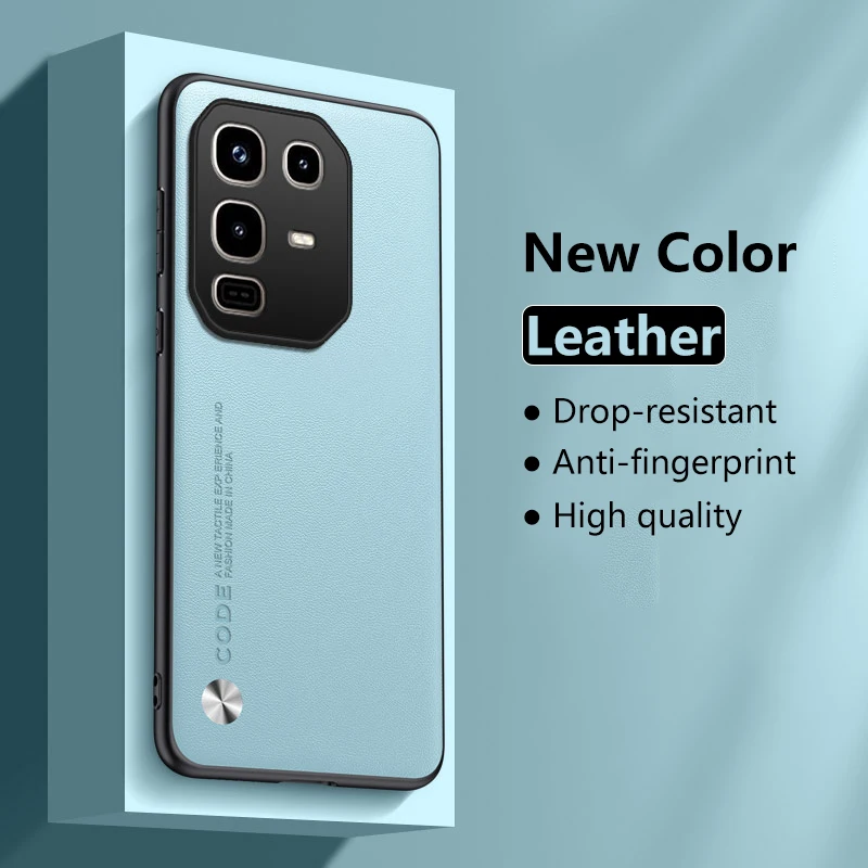 Funda de cuero para Infinix Note 50 Pro 4G, protección de silicona de fibra de carbono, funda dura a prueba de golpes para teléfono InfinixNote50Pro X6855 - imagen 2