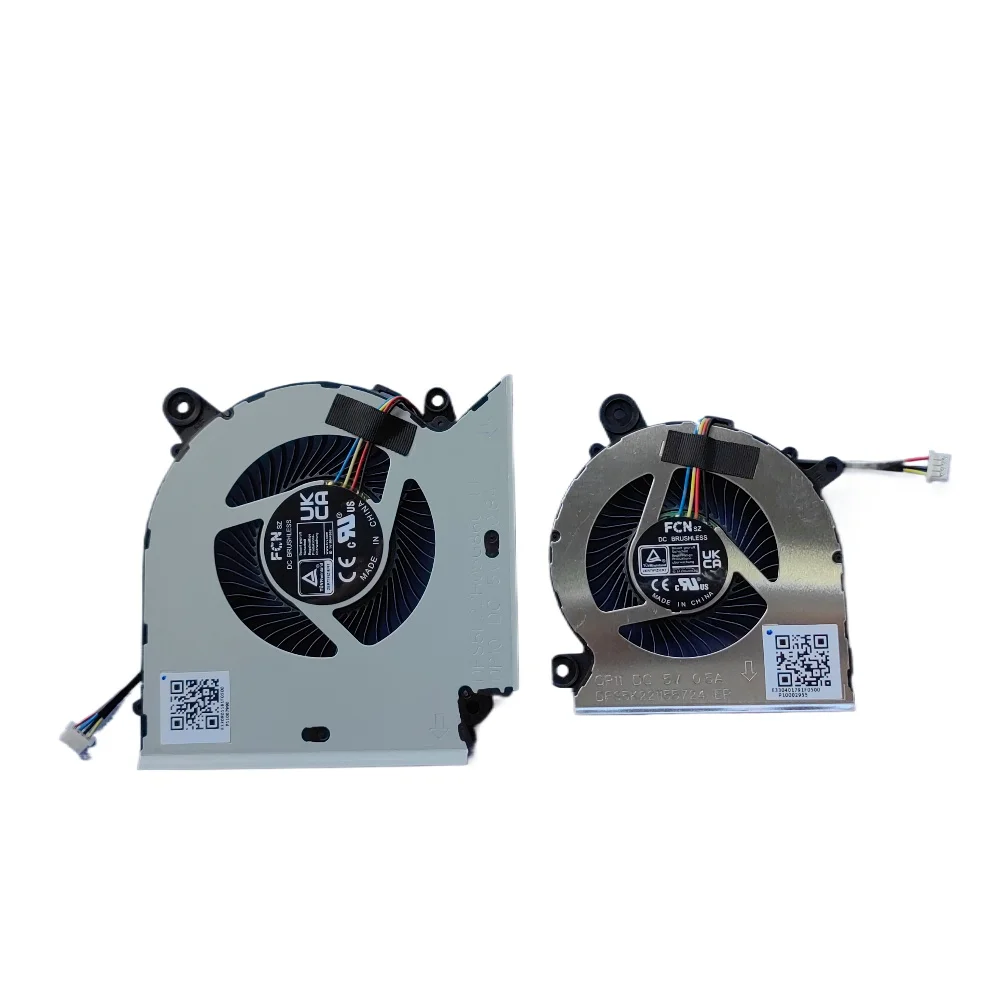 Ventilador de refrigeración para CPU de ordenador portátil + GPU para MSI Pulse GL66 Sword 15 Creator M16 Katana GF66 Series DFS5L22H05G86C QP10 DFS5K221155724 QP11