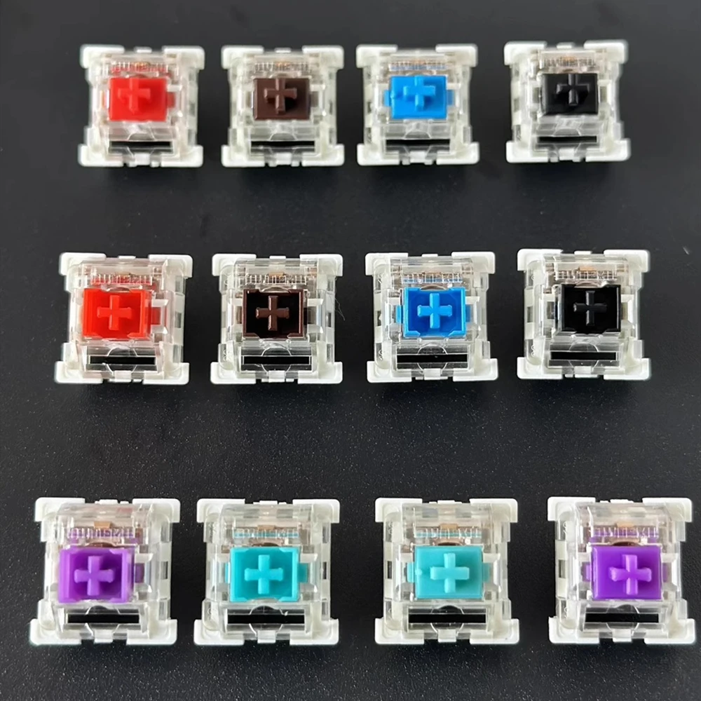 10 unids/pack OUTEMU interruptor MX a prueba de polvo para teclado mecánico negro azul marrón rojo eje a prueba de polvo - imagen 2