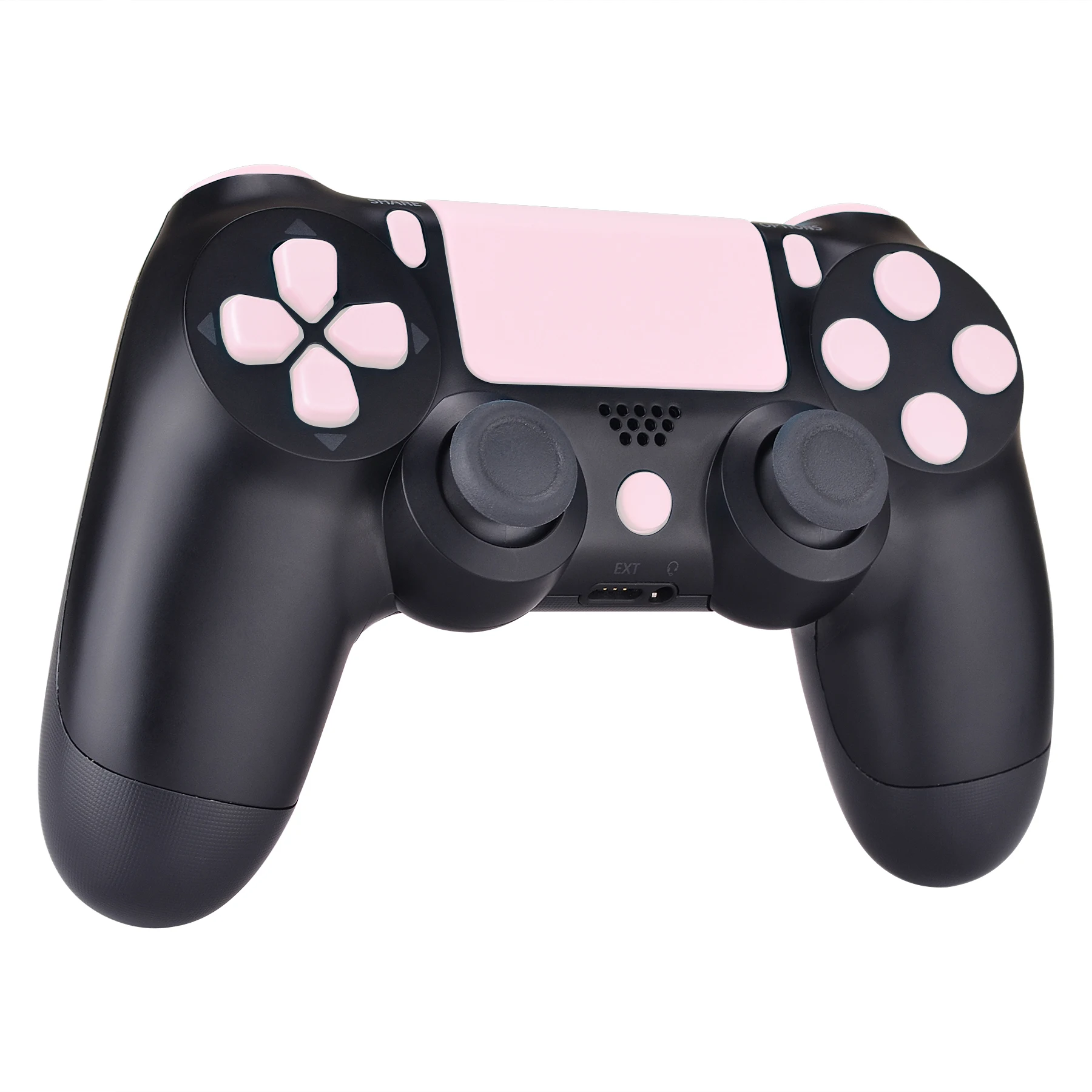 EXtremeRate Cherry Blossoms Pink L1R1 L2R2 Trigger Dpad Home Share Options Juego completo de botones para PS4 Slim Pro Controller CUH-ZCT2 - imagen 4