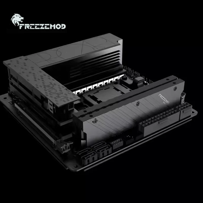 MEO-PMOAB-G, memoria DDR4 DDR5 RAM armadura bloque de agua chaleco de refrigeración soporte GEN 5 memoria disipador de calor, aluminio completo