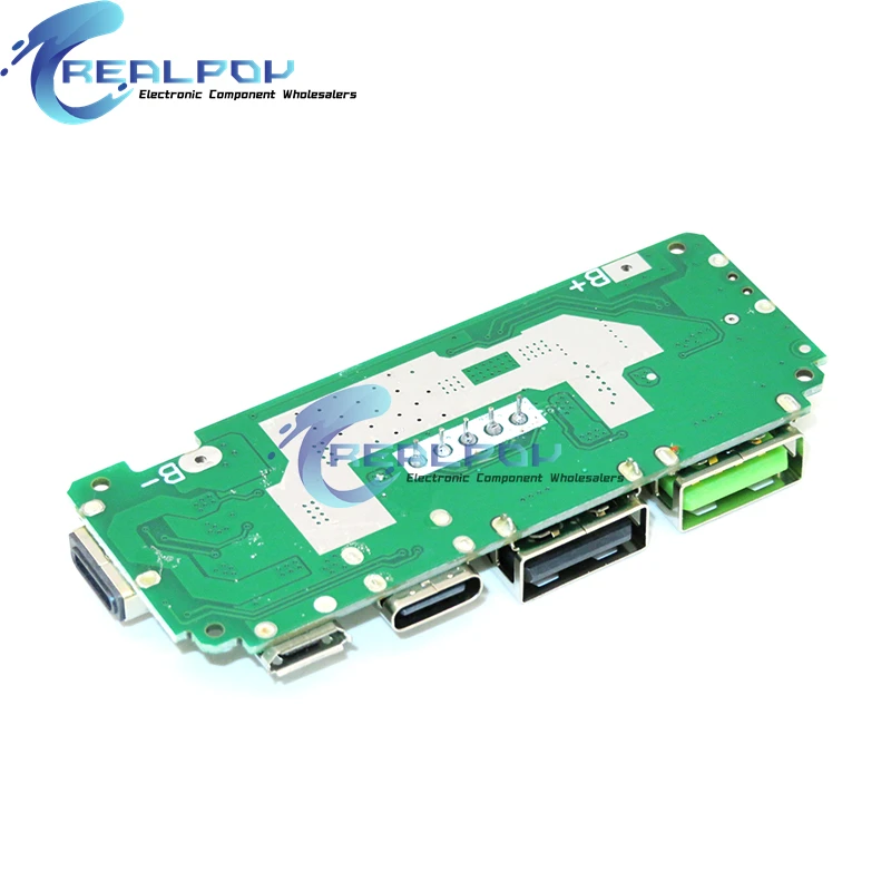 Placa de cargador de batería de litio LED USB Dual 5V 2.4A Micro/tipo-c USB banco de energía móvil 18650 módulo de carga protección de circuito - imagen 5