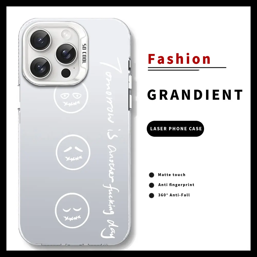 Funda de teléfono a prueba de golpes, cubierta de plata IMD para iPhone 15, 14, 13, 12, 11, 16 Pro Max, 16, 15, 14, 7, 8 Plus, SE 2020, 2022, 2023, XR, XS Max - imagen 4