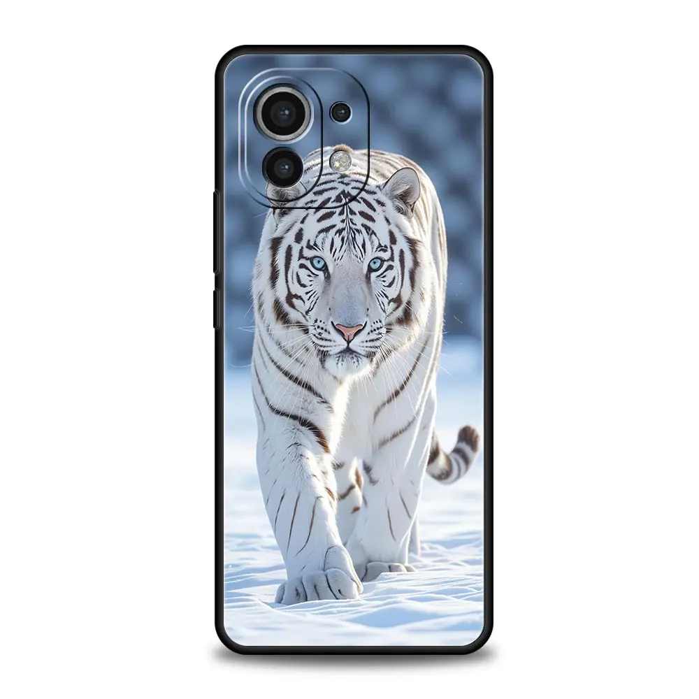 Funda de teléfono Animal tigre blanco para Xiaomi Mi 17 15T 15 14 14T 13T 12T Pro 12 13 Lite 5G 11T Poco X6 X7 X5 Pro funda suave - imagen 2