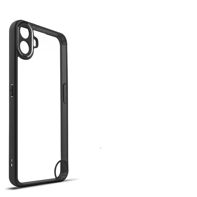 Funda de teléfono para Nothing CMF, 1 Capa, parachoques, marco negro transparente, 1 funda - imagen 5