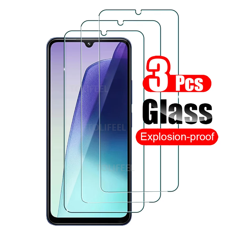 3 uds para Xiaomi Redmi 14C 14 C 5G Protector de pantalla de vidrio templado película protectora 10H cristal transparente protector de vidrio de teléfono borde 2.5D