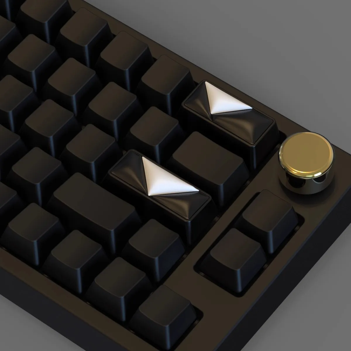 Teclas doradas y negras, teclas ESC/backspace/enterre/espaciales, teclas artesanales de punto para teclado mecánico, accesorios para juegos, teclas de cuero - imagen 4