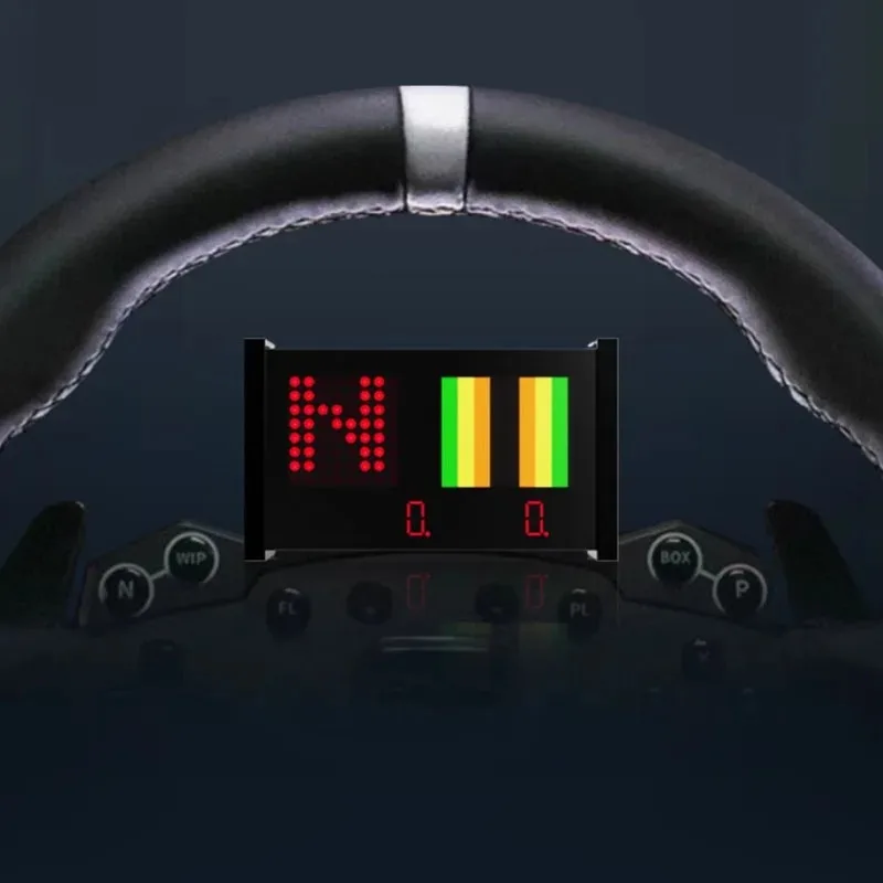 Para Thrustmaster/Logitech/SIMAGIC FANATEC/MOZA volante Simracing juego de coche PC medidor USB luz pantalla LED Digital Mod - imagen 5