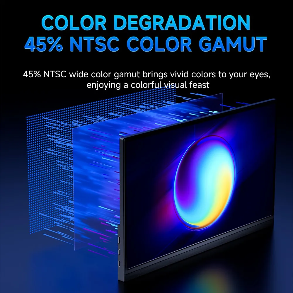 MUCAL Monitor portátil de 15,6 pulgadas FHD 1920*1080 viajes juegos pantalla de 15,6 "para ordenador portátil teléfono interruptor ps4 ps5 XboX MacBook - imagen 5