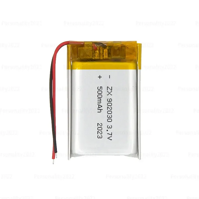500mAh 902030 Batería de polímero de litio de 3,7 V, batería de iones de litio para luz Solar, rastreador de DVD, dispositivo antirrobo, GPS, célula recargable Lipo - imagen 3