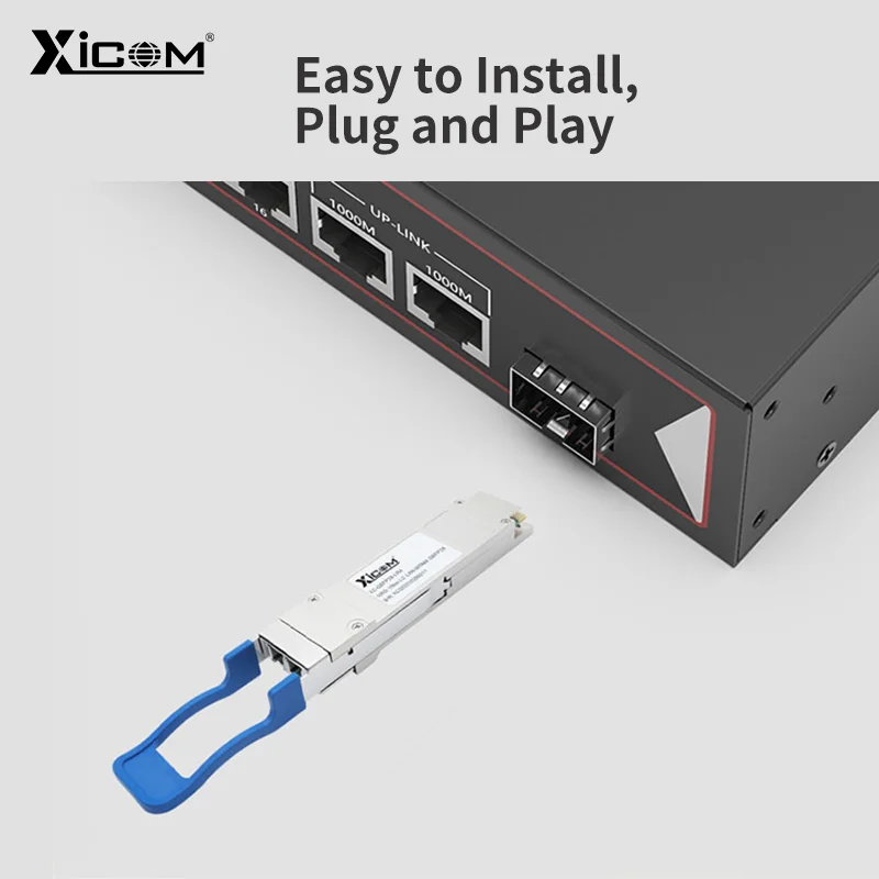 Xicom QSFP28-100G 1310nm 10Km LC DDM SFP Módulo LC Módulo óptico dúplex de modo únicoCompatible con Cisco QSFP-100G-LR4-S - imagen 5