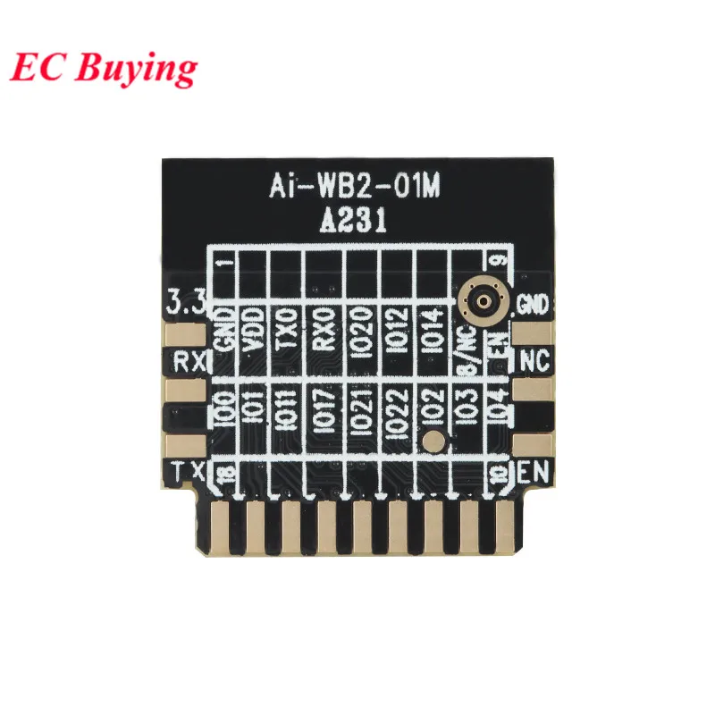 5 uds/1 unidad Ai-WB2-01M Ai-WB2 2,4G WiFi + BLE 5,0 compatible con Bluetooth ESP-01M módulo de puerto serie inalámbrico de malla 2MB Chip BL602 - imagen 4