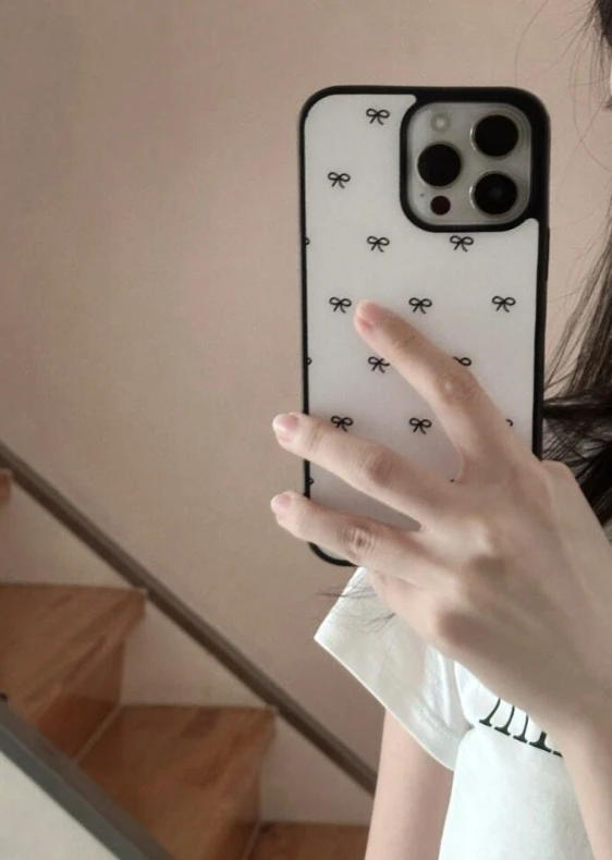 Funda de teléfono epoxi con borde plateado, cinta elegante Retro francesa, TPU, anticaída, para iPhone XR/11/12/13/14/15/16/17 Pro Max - imagen 2