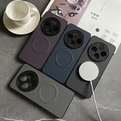 Funda magnética para Xiaomi Mi POCO F7 F6 X6 X7 Ultra Pro M7, Funda de cuero PU con textura de fibra de carbono, Funda completa para cámara Mag-safe