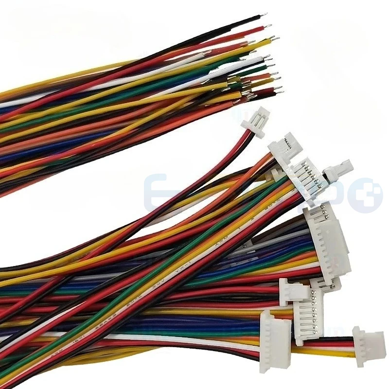 10 Uds JST SH1.0 SH 1,0mm conector de Cable 2P 3P 4P 5P 6P 7P 8P 9P 10P 12P 1,0 MM enchufe de paso 10/15/20/30CM longitud del Cable 28AWG - imagen 5