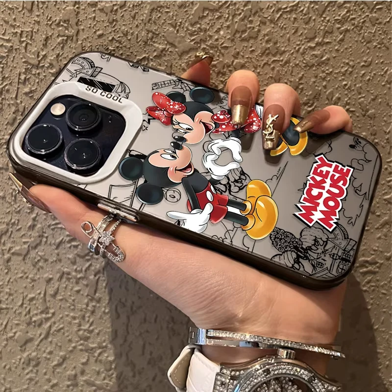 Funda de PC de Mickey Minnie para Samsung Galaxy A15 A35 A54 A55 5G S25 Ultra S24 FE S23 Plus S22 S21 S20 FE, funda a prueba de golpes - imagen 4