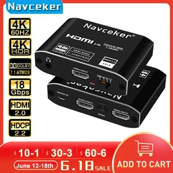 Extractor Audio HDMI 4K TOSLINK a RCA 7.1 – Conversor Digital Analógico