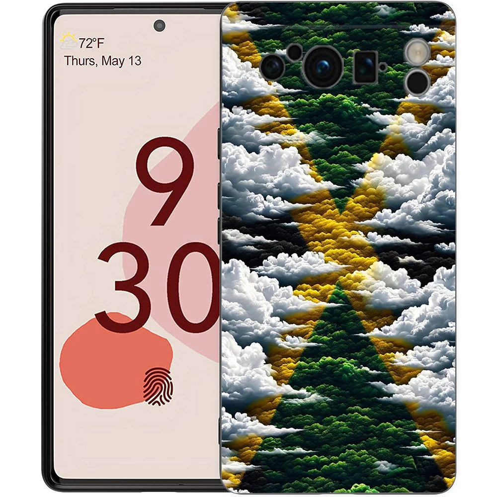 Funda de teléfono con bandera nacional de Jamaica para Google Pixel 10 9 8 7 6 Pro XL 9A 8A 6A 7A 5G, funda negra de TPU suave a prueba de golpes - imagen 4