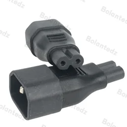 Adaptador IEC C14 a C7 Conversor 3-2 Pines