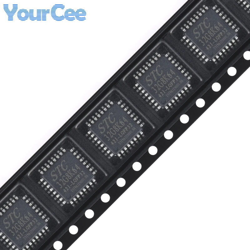 2 uds STC32G8K64-42I LQFP32 LQFP48 STC32G8K64 Chip microcontrolador 32 bits 8051 Core - imagen 5